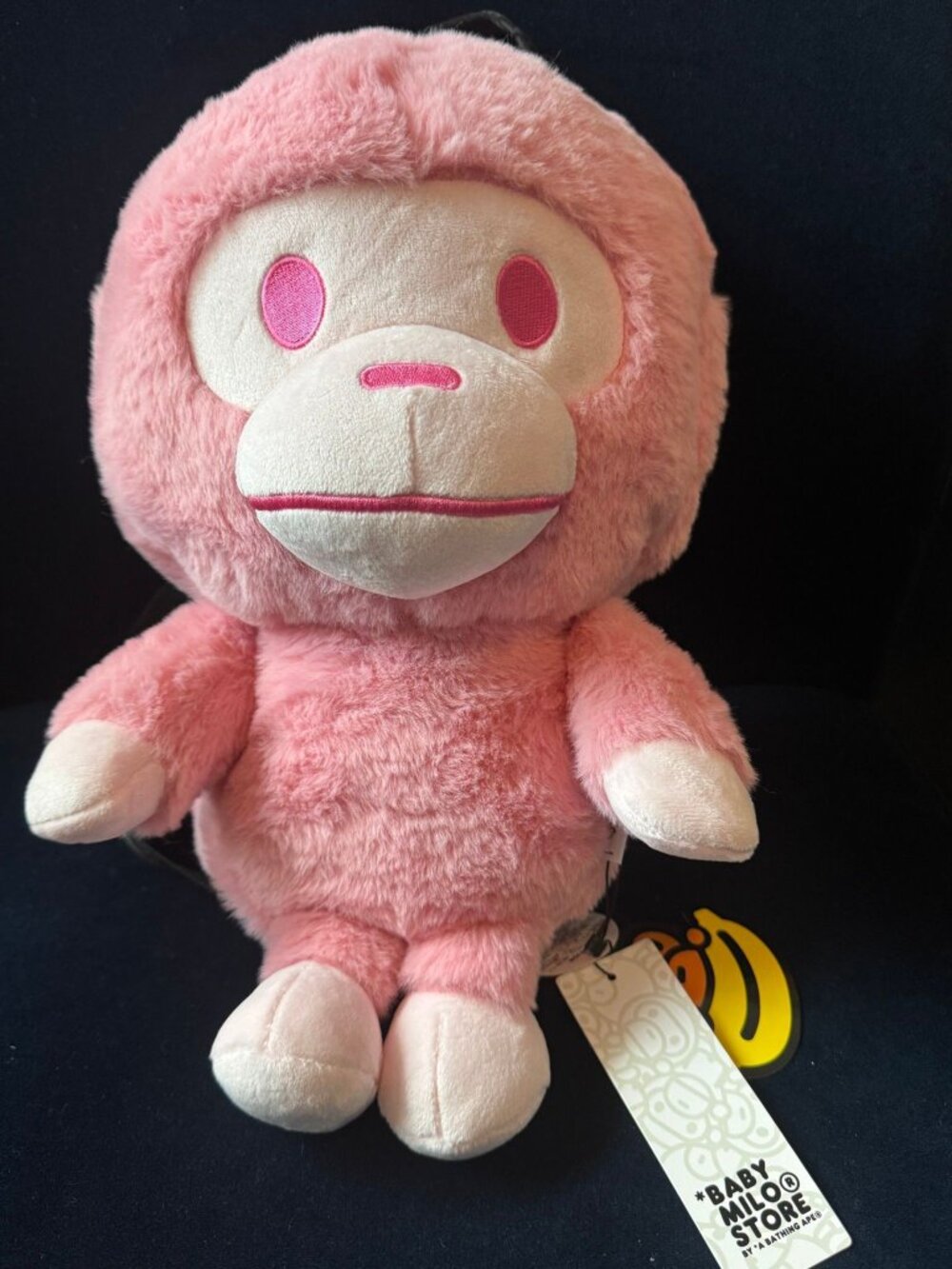 BAPE (A BATHING APE) BABY MILO PINK BACKPACK XL